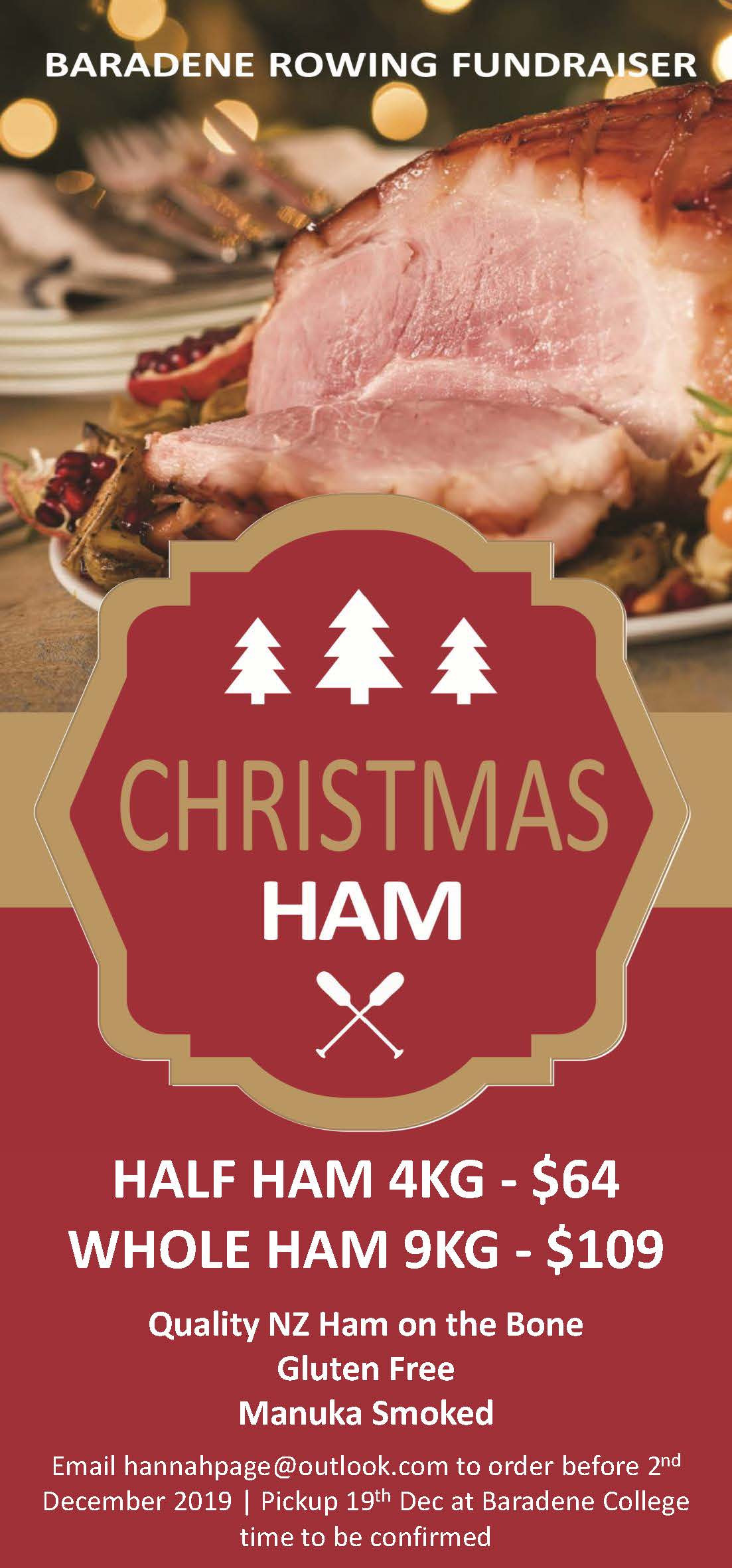 Christmas Ham Flyer 2019 Rowing