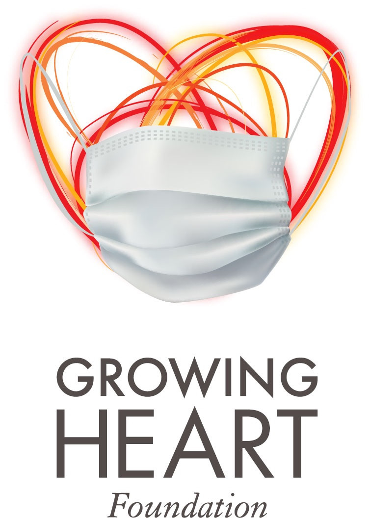 Growing Heart Logo With Surgical Mask