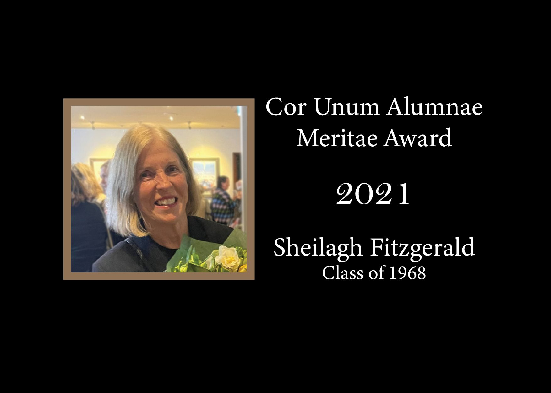 2021  Recipient Sheilagh Fitzgerald