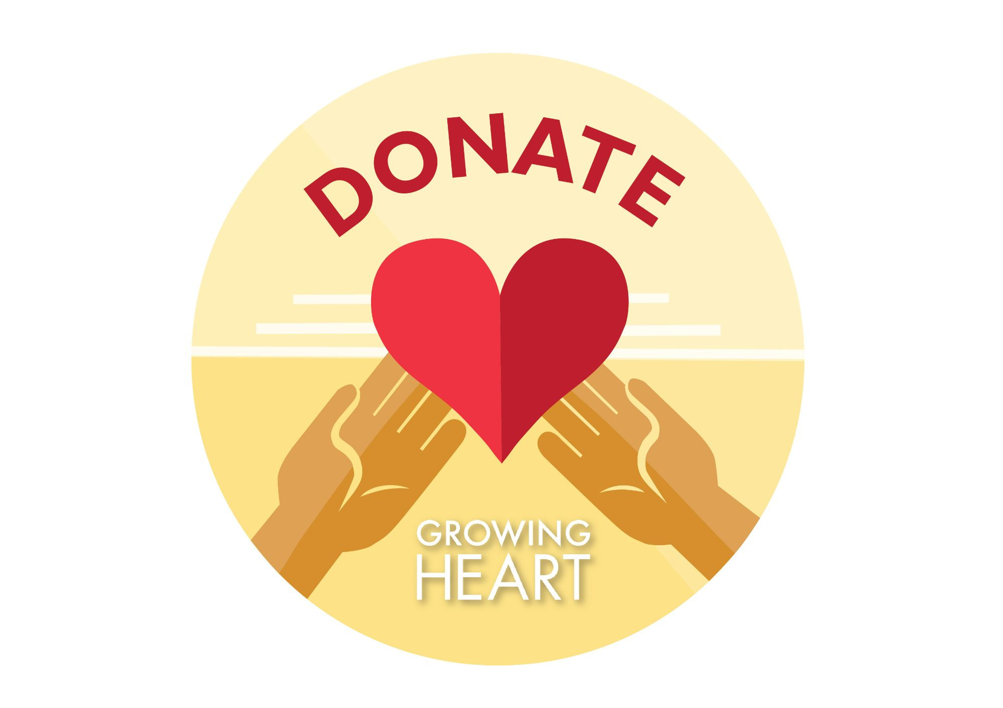 Growing Heart 'donate' Button Jpg 2023
