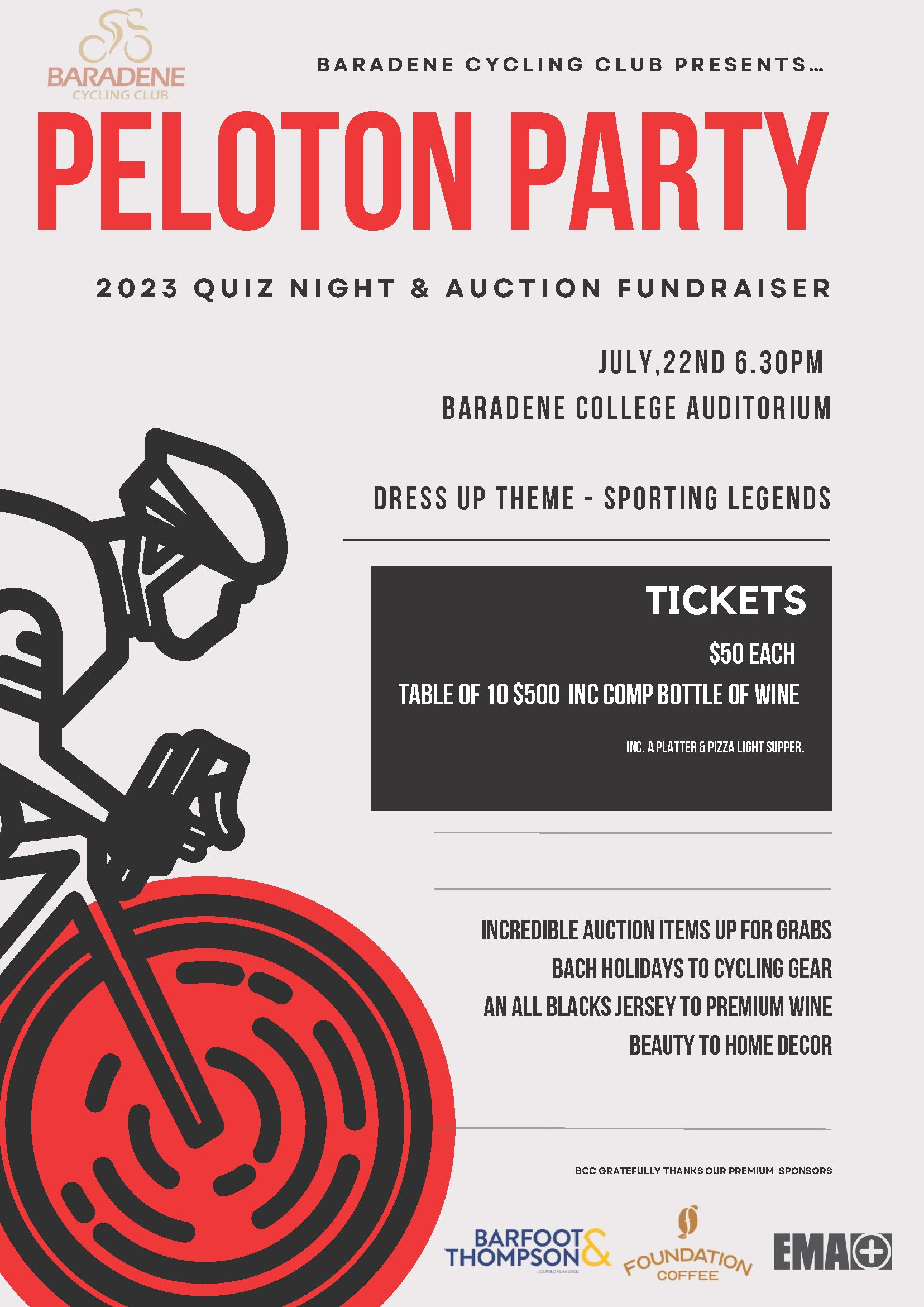 Baradene Cycling Peloton Party Poster  Final