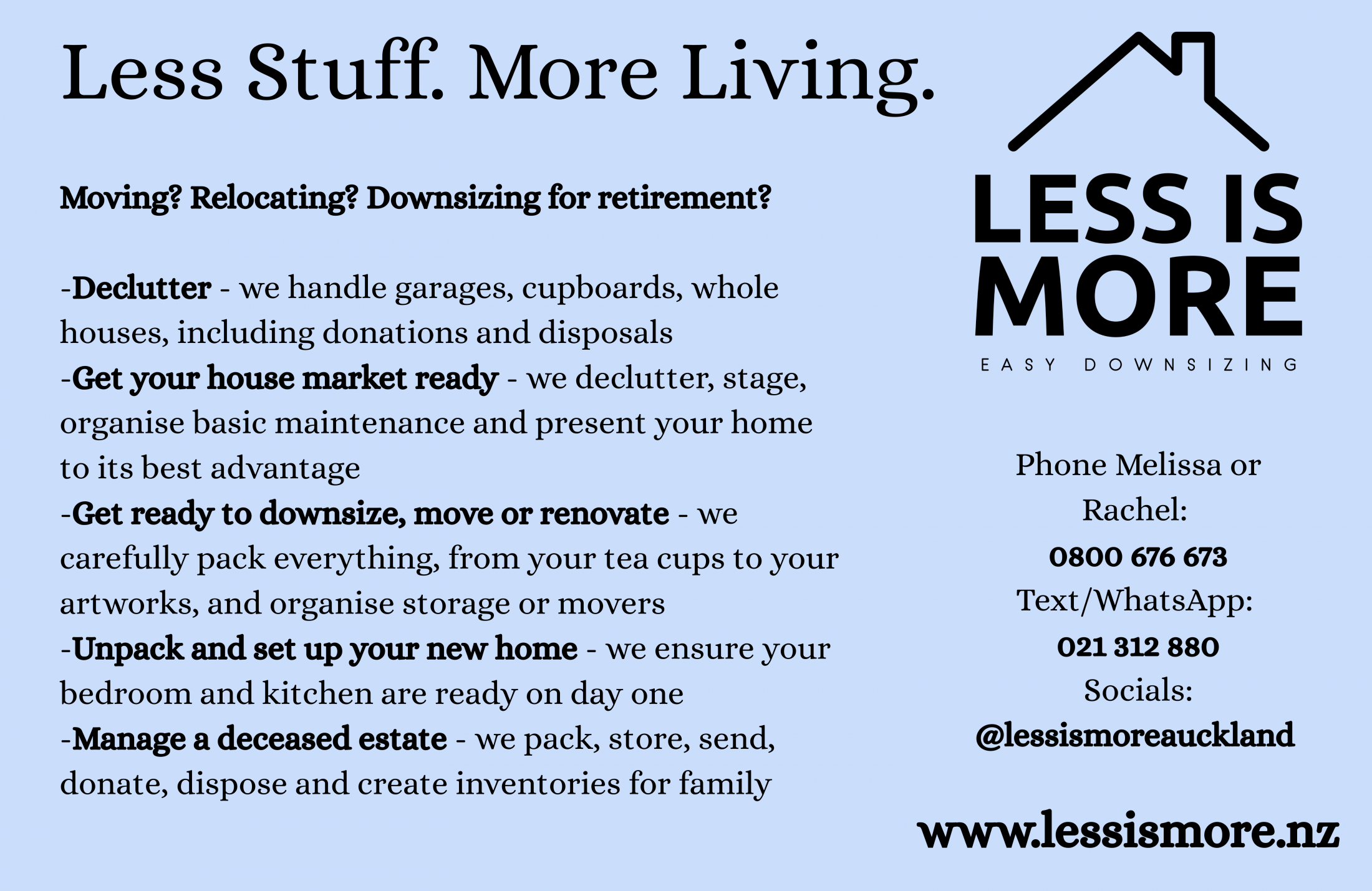 Less Is More Baradene Ad September 2025