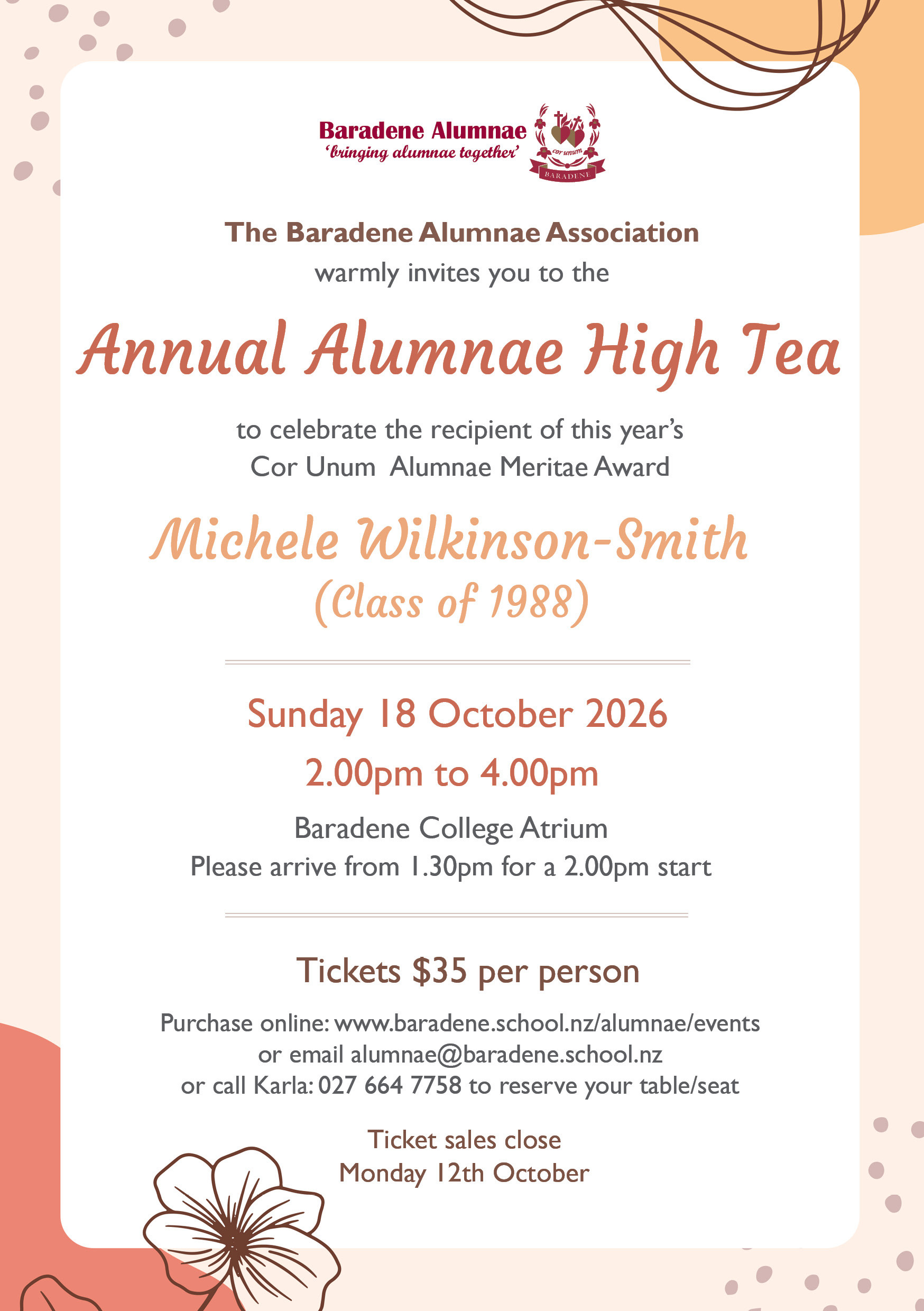 2026 Meritae High Tea Invite
